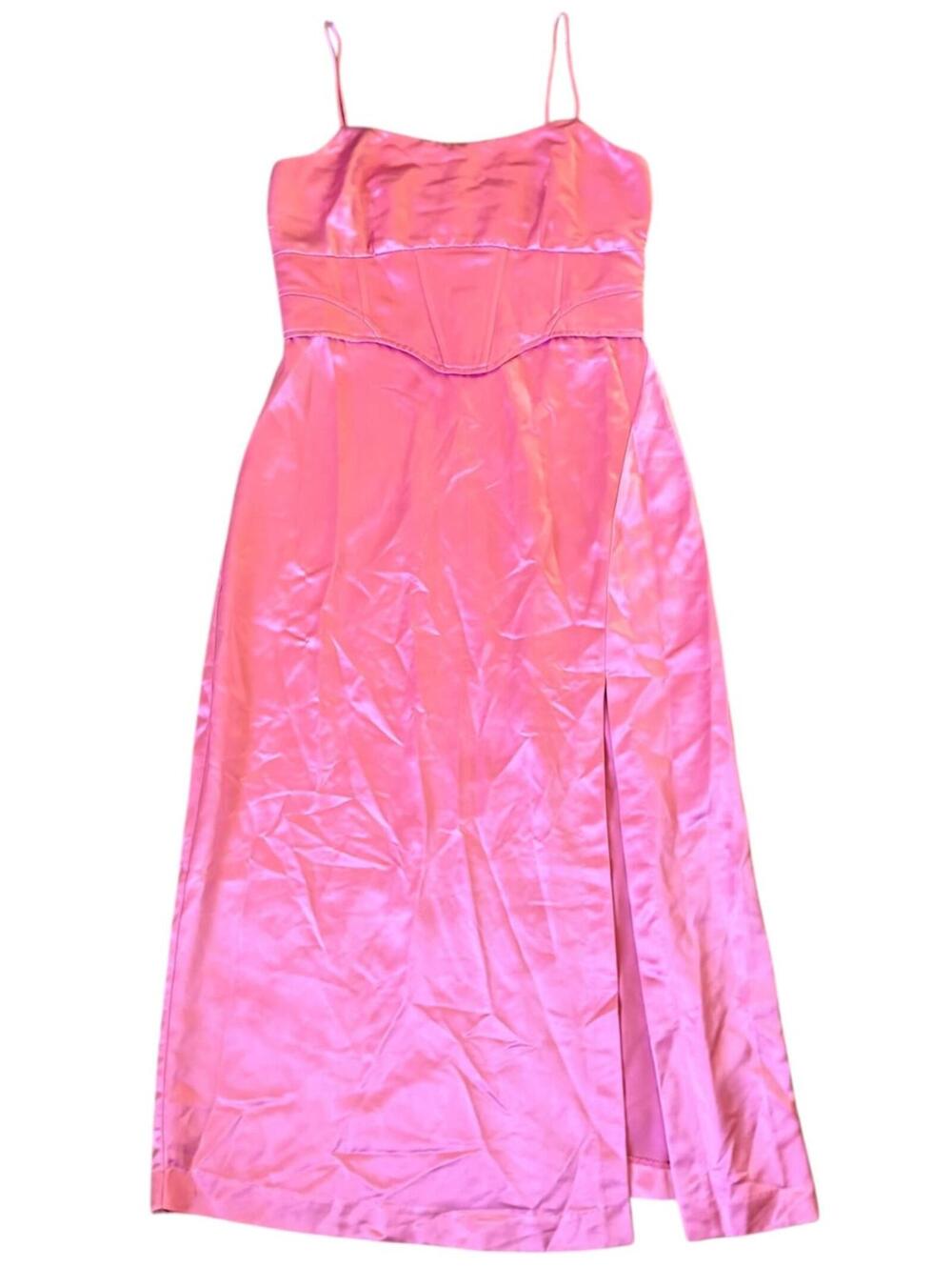 Jason Wu Pink Satin Maxi Slip Dress Women’s Size Large